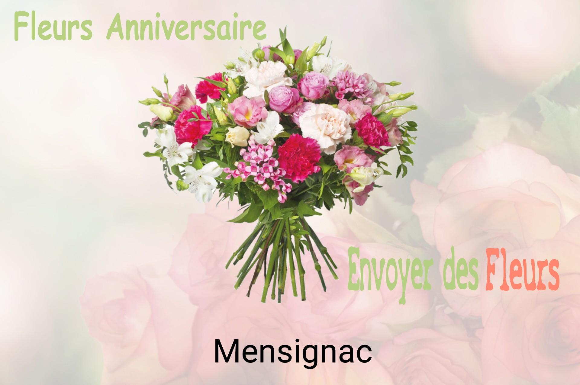 Bouquet de fleurs d’anniversaire livré à Mensignac